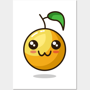 cute emoji orange react Posters and Art